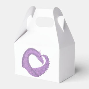 Ballotins Dragon de coeur violet de lavande blanc