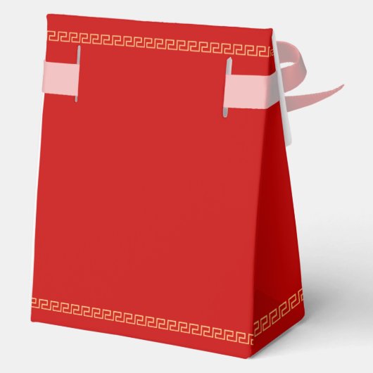 Ballotins Dragon mariage chinois en or rouge et phoenix (Verso)