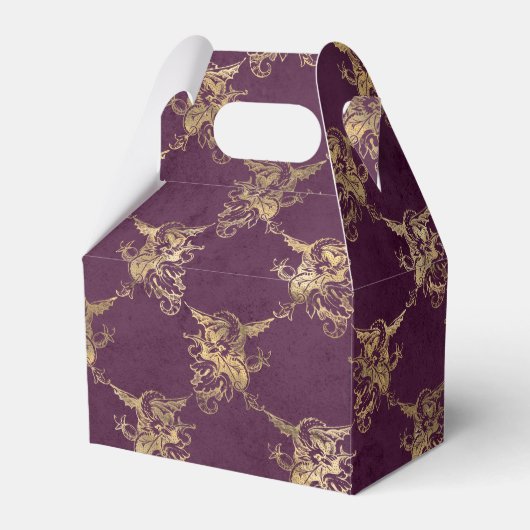 Ballotins Dragon Vintage violet et or (Verso)