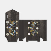 Ballotins Dragonflies de Steampunk sur arrière - plan rayé b (Déplié)