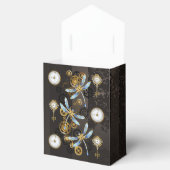 Ballotins Dragonflies de Steampunk sur arrière - plan rayé b (Ouvert)