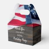 Ballotins Drapeau américain Militaire Anniversaire Parti pat (Arrière)