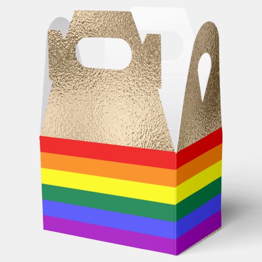 Ballotins Drapeau arc-en-ciel sur or (Ouvert)