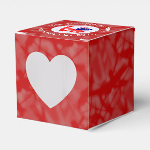 Ballotins Drapeau Australien Cœur AMOUR Rouge Texte Personna