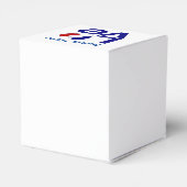 Ballotins Drapeau de coeur Bleu AMOUR Personnalisé (Arrière)