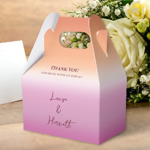 Ballotins Drapeau de fierté de mariage lesbien dégradé Merci