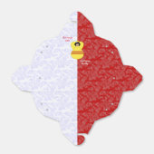 Ballotins Drapeau de l'ange sud vietnamien en rouge et blanc (Déplié)