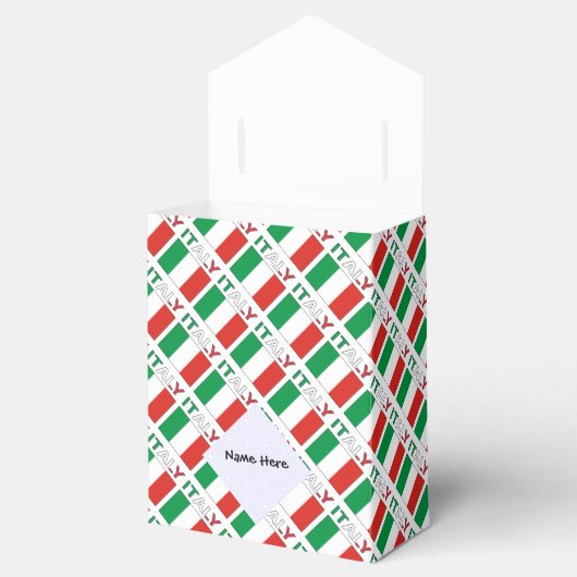 Ballotins Drapeau italien avec votre nom (Ouvert)