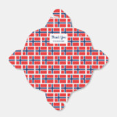 Ballotins Drapeau norvégien Ballotin de la fierté scandinave (Déplié)