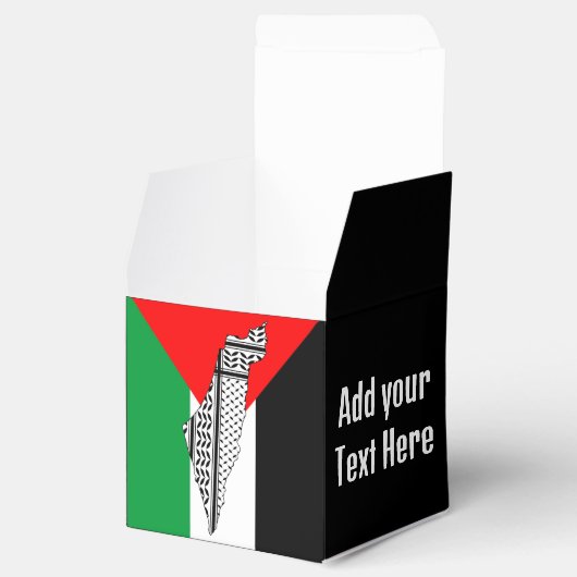 Ballotins Drapeau palestinien et carte avec Motif Keffiyeg (Ouvert)