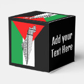 Ballotins Drapeau palestinien et carte avec Motif Keffiyeg (Arrière)