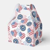 Ballotins Drapeau patriotique Donuts Feu d'artifice 4 juille (Arrière)