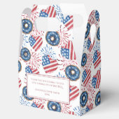 Ballotins Drapeau patriotique Donuts Feu d'artifice 4 juille (Ouvert)