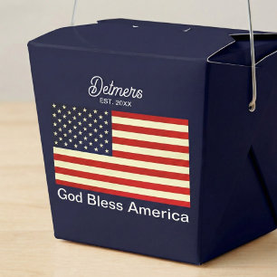 Ballotins Drapeau personnalisé 'Dieu bénisse l'Amérique'