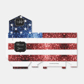 Ballotins Drapeau rouge bleu étincelant parties scintillant  (Déplié)