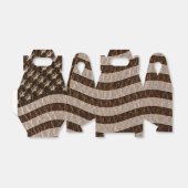Ballotins Drapeau USA en cuir (Déplié)
