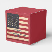 Ballotins Drapeau vintage américain Patiné (Arrière)