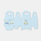 Ballotins Drive By Baby shower Parade Baby Blue pour garçon (Déplié)