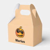 Ballotins Drôle Carved Orange Halloween Citrouille Nom du vi (Arrière)