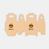 Ballotins Drôle Carved Orange Halloween Citrouille Nom du vi (Déplié)