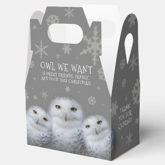 Ballotins Drôle Chouette que nous voulons pour Noël ... Chou (Ouvert)