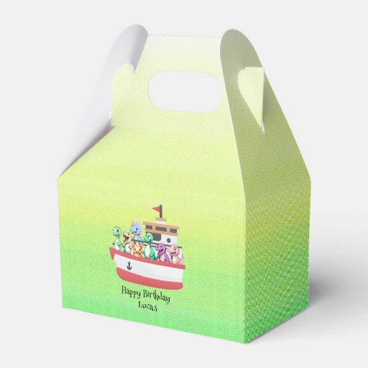 Ballotins Drôle dinosaure Yacht fête d'anniversaire do-it-yo (Verso)