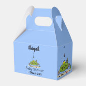 Ballotins Drôle gras affamé poisson vert dessin de pêche (Arrière)