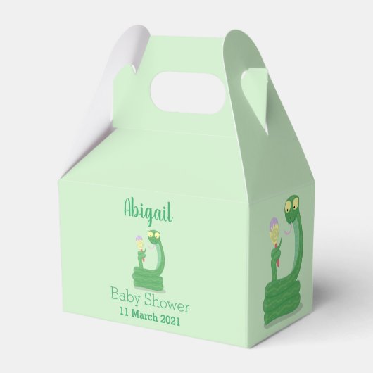 Ballotins Drôle serpent vert avec caricature maraca (Verso)