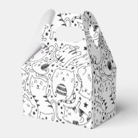 Drôle sketching chats illustration motif