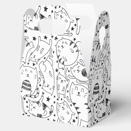 Ballotins Drôle sketching chats illustration motif (Ouvert)