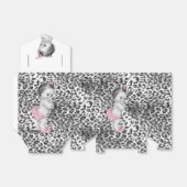 Ballotins du Baby shower léopard des neiges (Déplié)