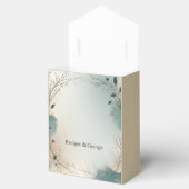 Ballotins Dusty Blue Beige Boho Chic foliage wreath Wedding (Ouvert)