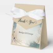 Ballotins Dusty Blue Beige Boho Chic foliage wreath Wedding (Verso)