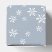 Ballotins Dusty Blue Boho Winter Snowflake Baby shower (Haut)
