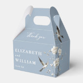 Ballotins Dusty Blue Chinoiserie Floral Mariage Merci (Verso)