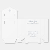 Ballotins Dusty Blue Cross Boy First Holy Communion (Déplié)