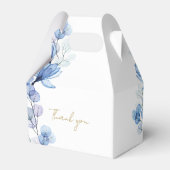 Ballotins Dusty Blue Elegant Moderne Floral Confirmation (Arrière)