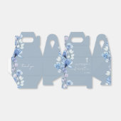 Ballotins Dusty Blue Elegant Moderne Floral Confirmation (Déplié)