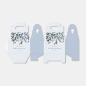 Ballotins Dusty Blue Fleur Mariage Shower (Déplié)