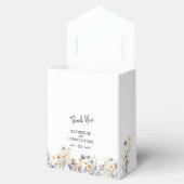 Ballotins Dusty Blue Fleurs sauvages BOHO Mariage Merci (Ouvert)