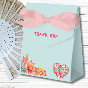 Ballotins Dusty Blue Floral Fiesta Baby shower mexicain