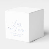 Ballotins Dusty Blue “Love and Thanks” Wedding (Verso)