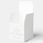 Ballotins Dusty Blue “Love and Thanks” Wedding (Ouvert)
