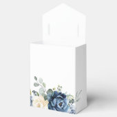 Ballotins Dusty Blue Navy Champagne Ivory Floral Mariage (Ouvert)