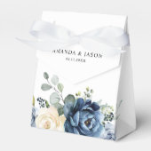 Ballotins Dusty Blue Navy Champagne Ivory Floral Mariage (Verso)