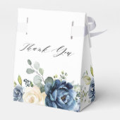 Ballotins Dusty Blue Navy Champagne Ivory Floral Mariage (Arrière)