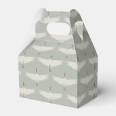 Ballotins Dusty Blue Neutral Birds Grues Art Déco Motif (Arrière)