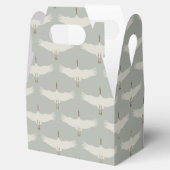 Ballotins Dusty Blue Neutral Birds Grues Art Déco Motif (Ouvert)