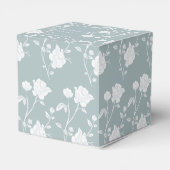Ballotins Dusty Blue Rose mariage Favor Box (Arrière)