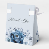 Ballotins Dusty Blue Slate Navy Fête des mariées botanique (Arrière)